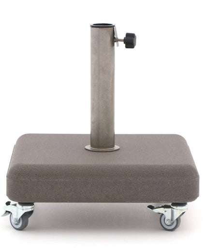 PIED 35KG AVEC TUBE 26/55MM + ROUES - BETON GREY