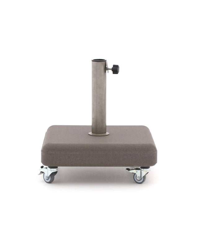 PIED 35KG AVEC TUBE 26/55MM + ROUES - BETON GREY