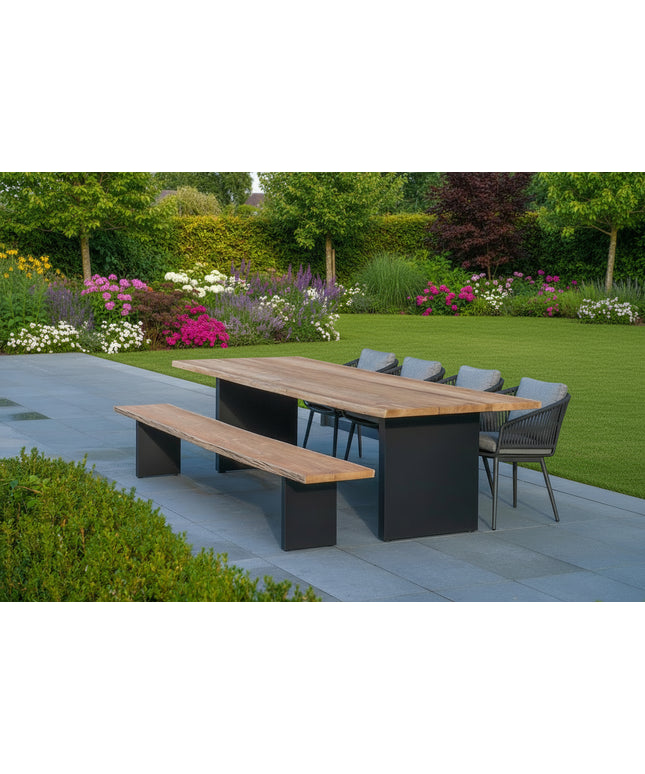 ROYAL TABLE 290X100CM - ALU BLACK/TOP TECK